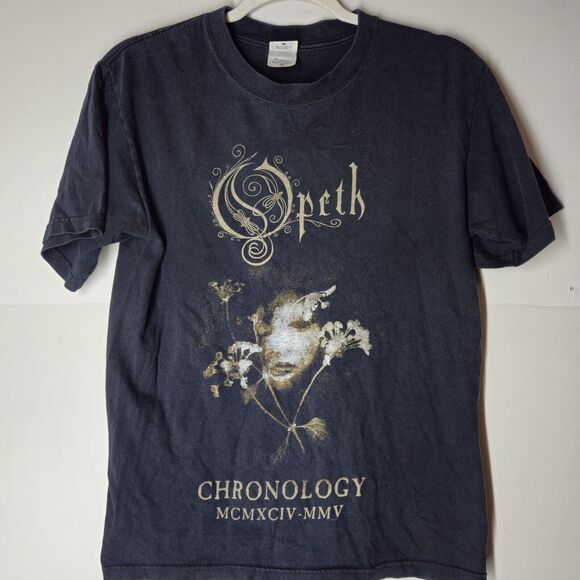 2000s Opeth Chronology MCMXCIV-MMV T Shirt Size Small Anvil Band Grunge - Picture 1 of 5